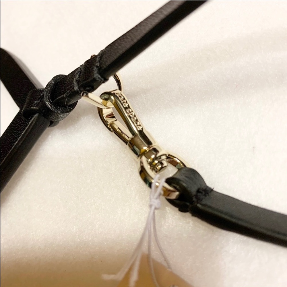 LAST 1♠️KATE SPADE CUTOUT♠️LEATHER KEYCHAIN BNWT - Picture 6 of 8